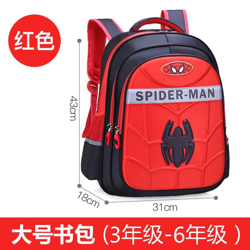 image-Sly Bird Cartoon School Bag - Red, Toddler Boy 3D Superman