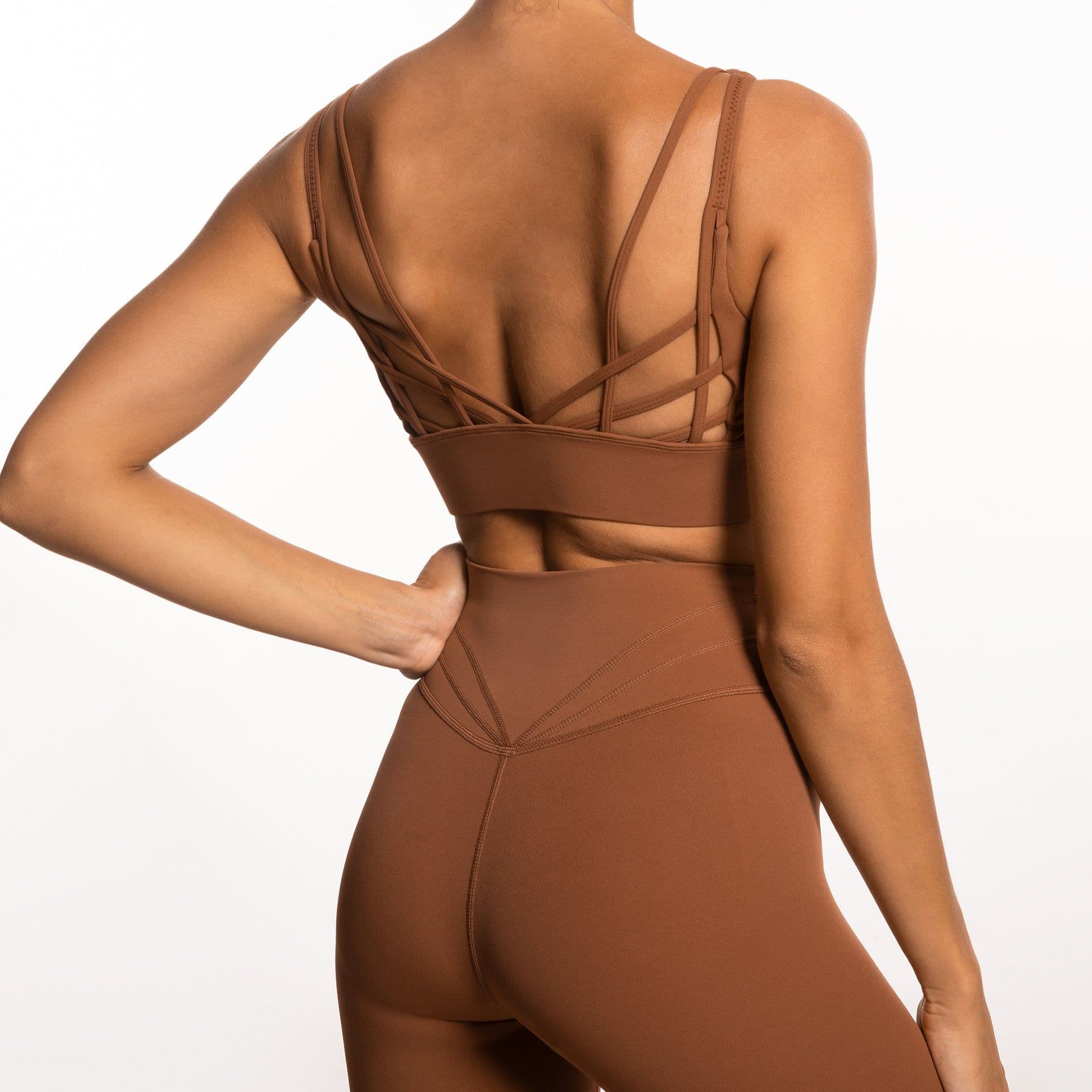 image-Autumn/Winter Nylon Yoga Suit with High Elastic Sports Trousers (65 characters)