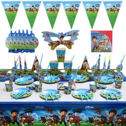 image-Kids Paper Cups & Plates - Dog Party Supplies 16 Set