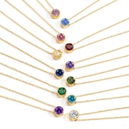image-JUJIE Rhinestone Necklace - Rose Gold Geometric