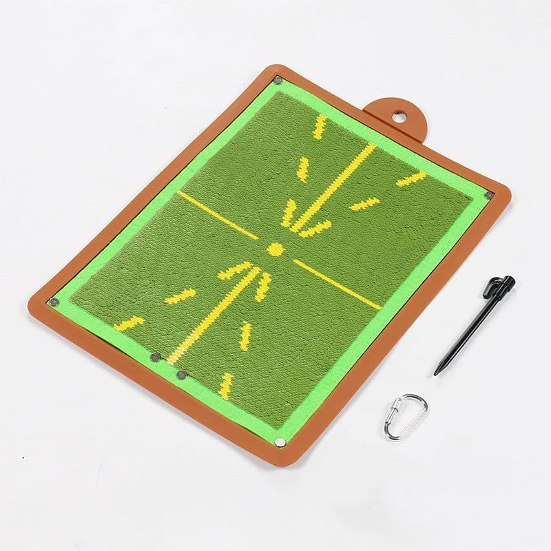 image-Golf Track Practice Mat Rubber Hitting Pad