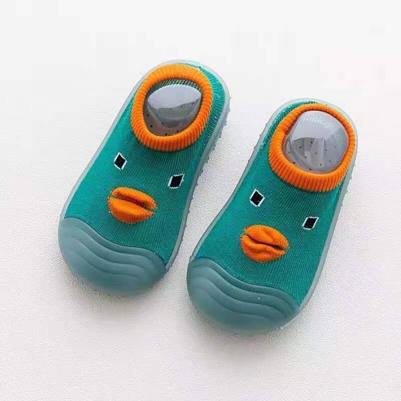 image-Baby Walker Sock Shoes - Ducks Beige 25