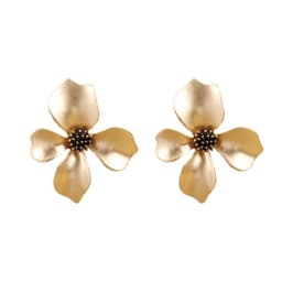image-Silver Needle Korean Dongdaemun Flower Earrings - Simple Super Fairy Girl Design A297
