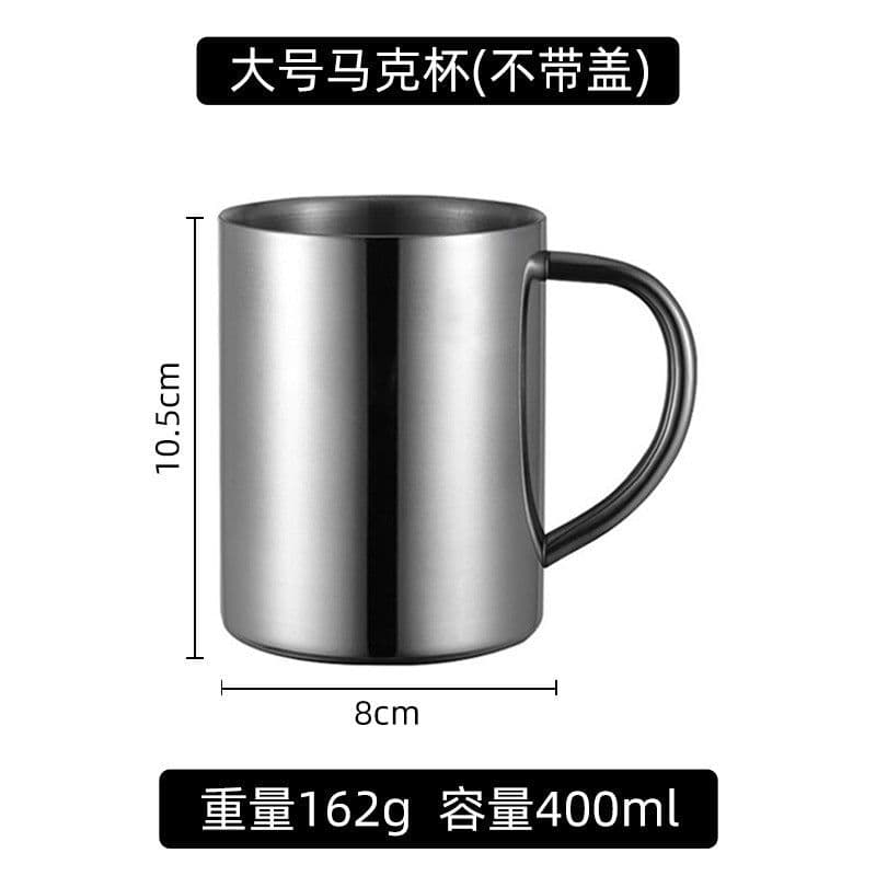 image-304 stainless steel mug household thermos cup office cup with lid water cup kindergarten school student cup