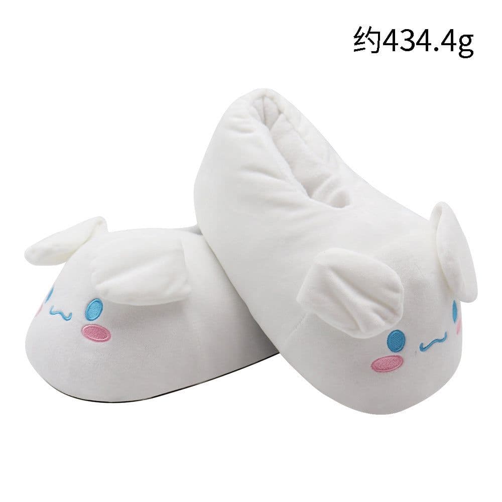 image-Cute Cartoon Slippers - Moving Ears Anti-slip Blue