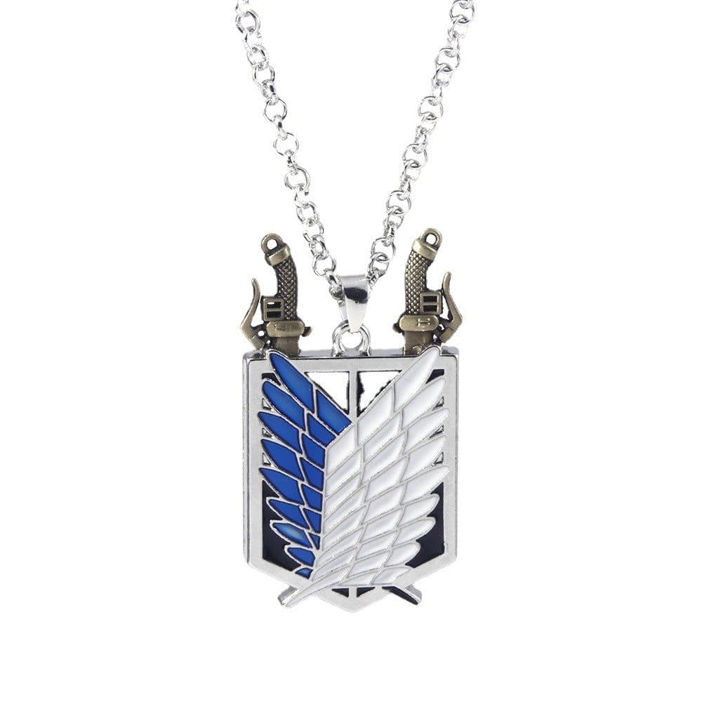 image-Wings of Freedom Attack on Titan Survey Corps Keychain Pendant Necklace