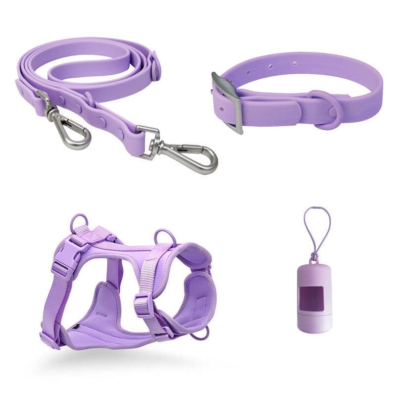 image-The new WidOne with the same pvc pet leash collar large and small dogs dog leash pet chest harness