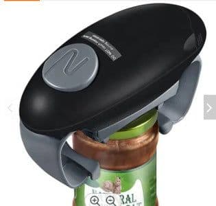 image-Electric Can Opener & Bottle Opener - Black