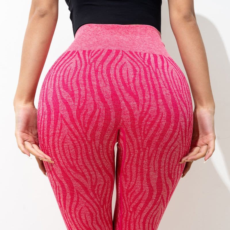 image-Zebra Yoga Pants High Waist Leggings Seamless