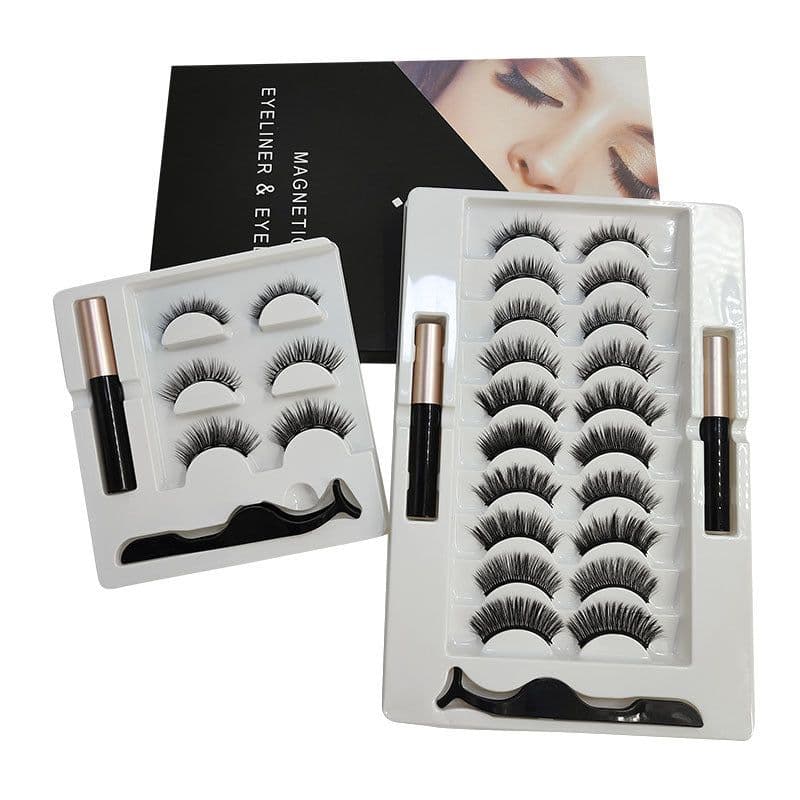 image-Glue-Free Magnetic False Eyelashes - Clip-On, Mama Style, European & American Design