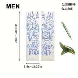image-Cross-border Warp socks English acupuncture point socks meridian socks Chinese heritage massage socks spot