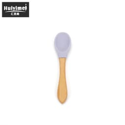 image-Leida Silicone Baby Bowl Set - Purple Anti-Fall Spoon Included