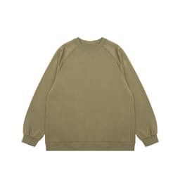 image-INF Men's Raglan Sweatshirt Black Loose 330g