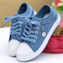 image-Korean Version Canvas Flat Shoes - Women's Casual Sports (62 characters)