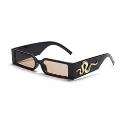 image-Diamond Snake Sunglasses - Retro Hip-Hop Square