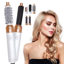 image-Hair Dryer Brush - 3 in 1 Curling Straightener Comb