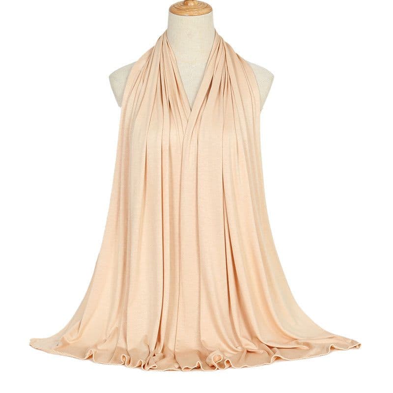 image-Modal Cotton Scarf - Long Soft Casual Solid Color