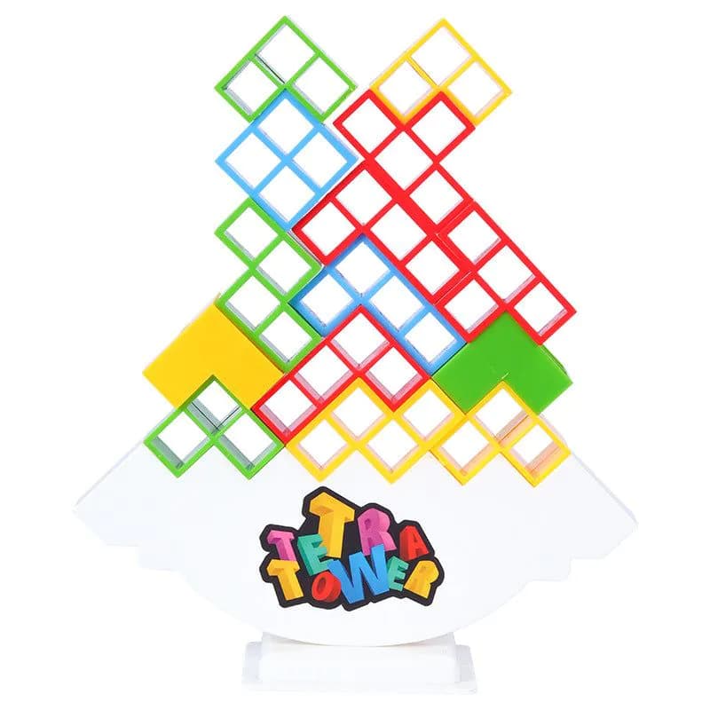 image-Swing Stacking Blocks Tetris Style Desktop Balance Puzzle
