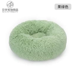 image-Plush cat litter kennel round removable and washable kennel winter warmth pet supplies bed dog bed kennel