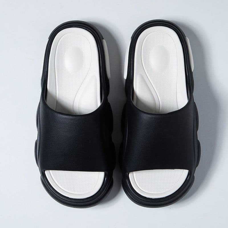 image-Grey Flip Flop Slippers Size 44/45 - EVA Sole, Warm