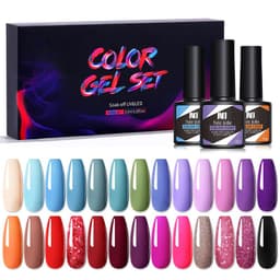 image-Nee Jolie UV Gel Nail Polish Set - 6 Colors 8.5ml
