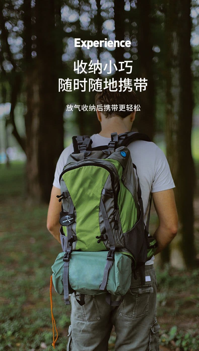 image-Inflatable Camping Mat 190x70cm TPU Nylon Gray