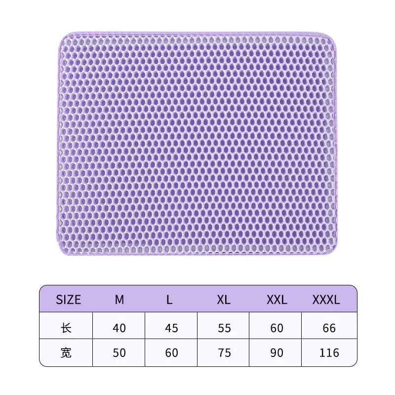 image-Tail Lianmeng Cat Litter Mat 116x66cm Black EVA