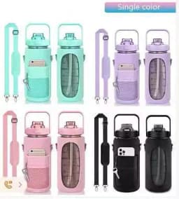 image-Manufacturers wholesale insulation cup sets insulation kettle sets water cup sets water bottle sets anti-collision can be inclined across diving material cup sets