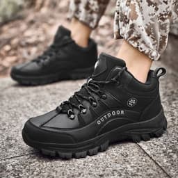 image-New 2022 winter outdoor hiking shoes cotton shoes snow boots men's large size Martin boots tooling men's shoes
