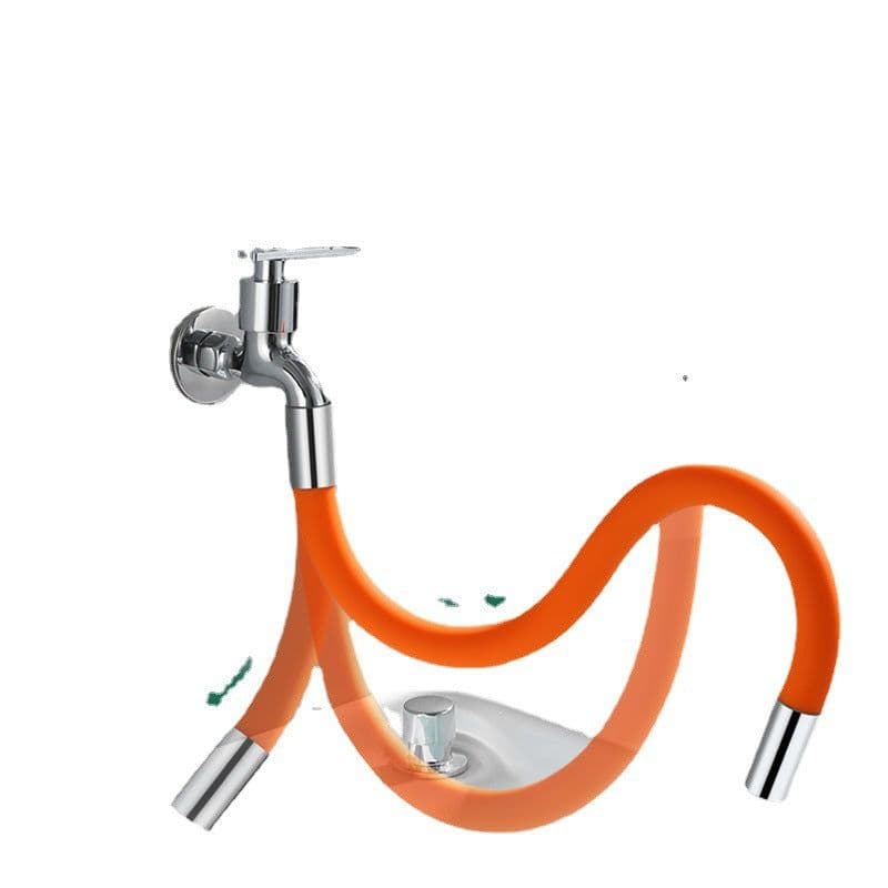 image-Jieyi Universal Faucet Extension Tube 50cm Stainless Steel