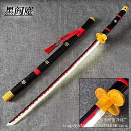 image-Demon Slayer Nichirin Wooden Sword - Green 103cm