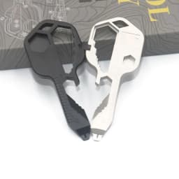 image-Manufacturer Explosive 24 in 1 Multifunctional Key Tool Stainless Steel Pendant Accessories Mini Portable Outdoor Tool