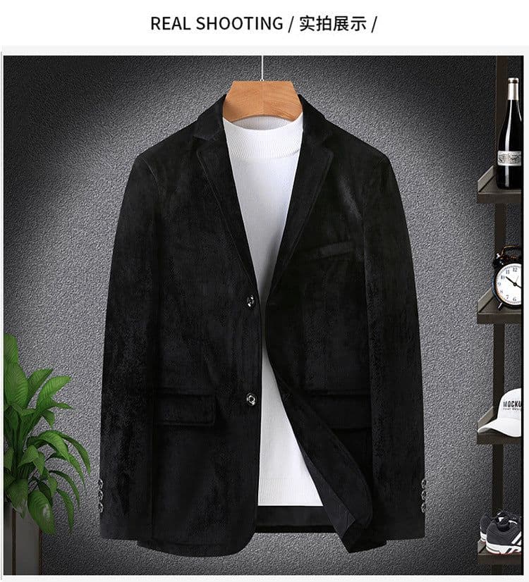 image-Overlord Casual Suit 6XL Black Slim Fit