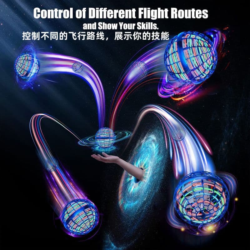 image-Flying Ball Toy - Blue Remote Control Gyro