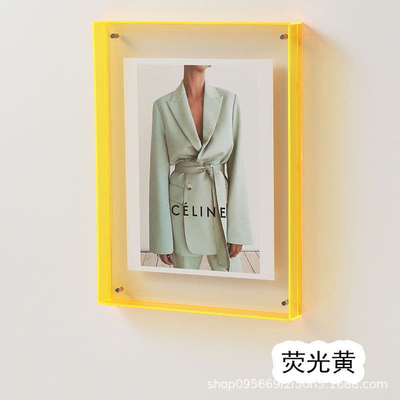 image-Acrylic Photo Frame - Table or Wall Mount