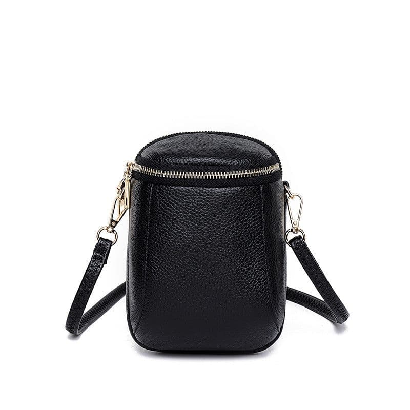 image-Mobile phone crossbody bag - high-end cowhide, fashionable 2023