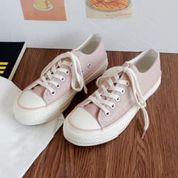 image-Triple vulcanization 1970s classic re-engraved low-cut color canvas shoes female students Korean version 2023 spring board shoes