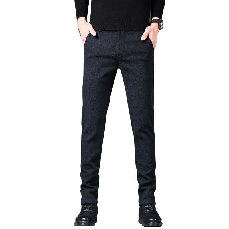 image-Sanded casual pants men 9038 men's trendy and fashionable versatile sports pants loose straight slim casual pants