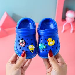image-Baby Sandals - Grey Cartoon EVA Unisex 4-6Y