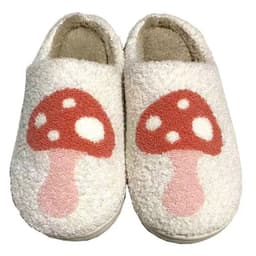 image-New Winter Cotton Slippers - Warm Mushroom Slippers for Couples - Thick Sole - Non-Slip