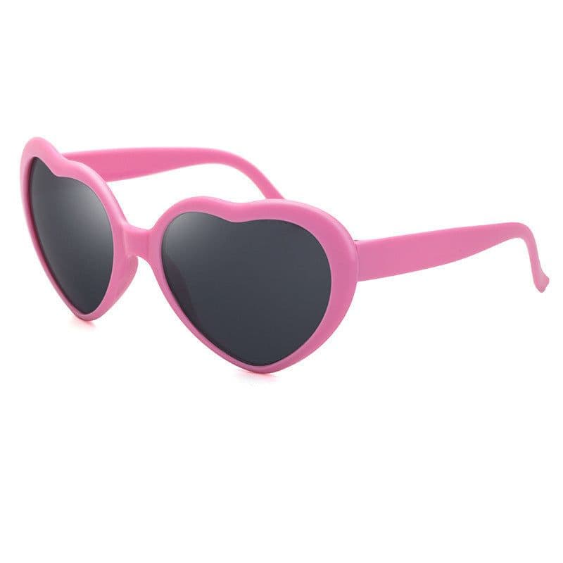 image-Mori Fox Heart Sunglasses - Black UV400