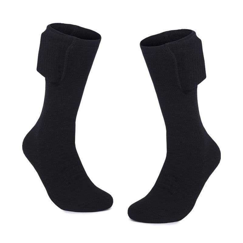 image-There is a wolf Heating Socks USB Rechargeable Black
