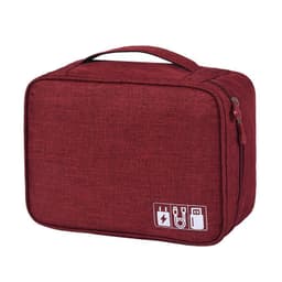 image-Cross-border cation charger storage bag Portable data cable mobile phone storage bag Waterproof three-layer digital bag