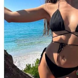image-Women's Strappy Bikini Swimsuit - Spandex
