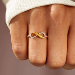 image-Cross-border Feather Diamond Ring 8 Adjustable Women