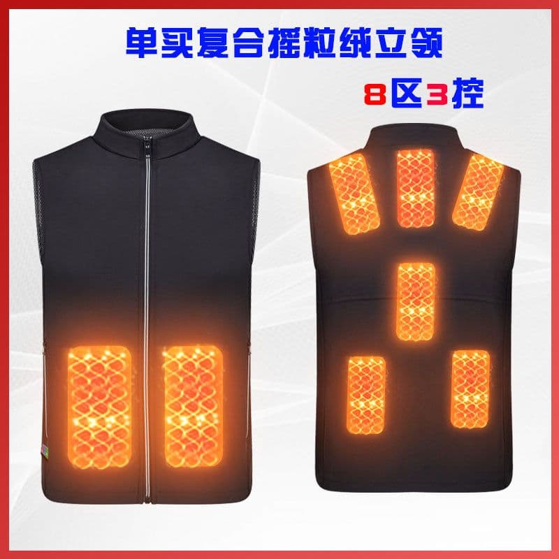 image-Warm Velvet Three-Speed Heating Vest - Men's Polar Fleece, XXXL
