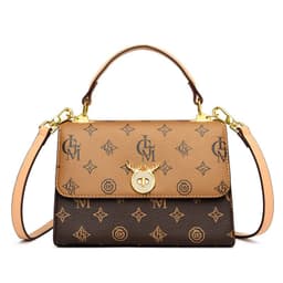 image-Longming Valley 2022 PVC Street Fashion Shoulder Messenger Bag - Contrast Color Small Square