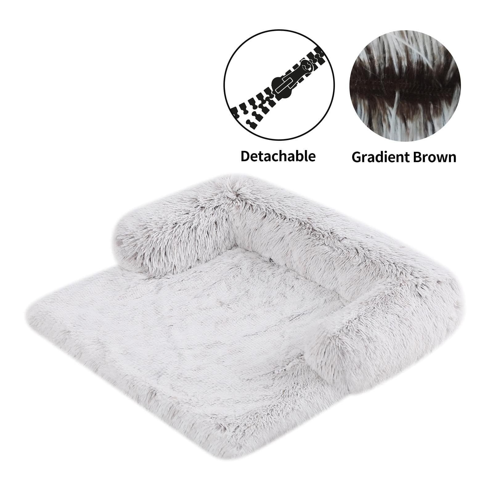 image-Washable Sofa Cushion - Pink XL Pet Dog Kennel Cushion
