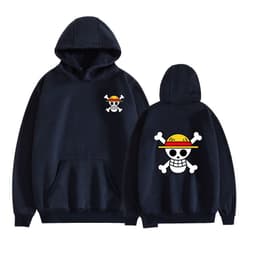 image-Yellow Hooded Sweatshirt - Anime Print Loose Fit