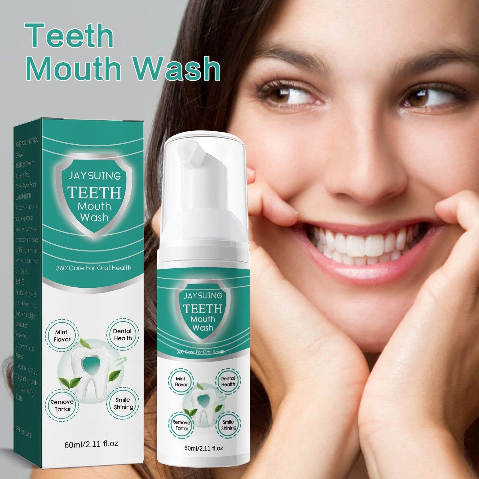 image-Jaysuing Foaming Teeth Cleansing Mousse - Deep Clean